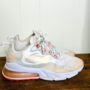 Nike Air Max 270 React Summit White Crimson Tint CJ0619-103 Women's Size 7.5